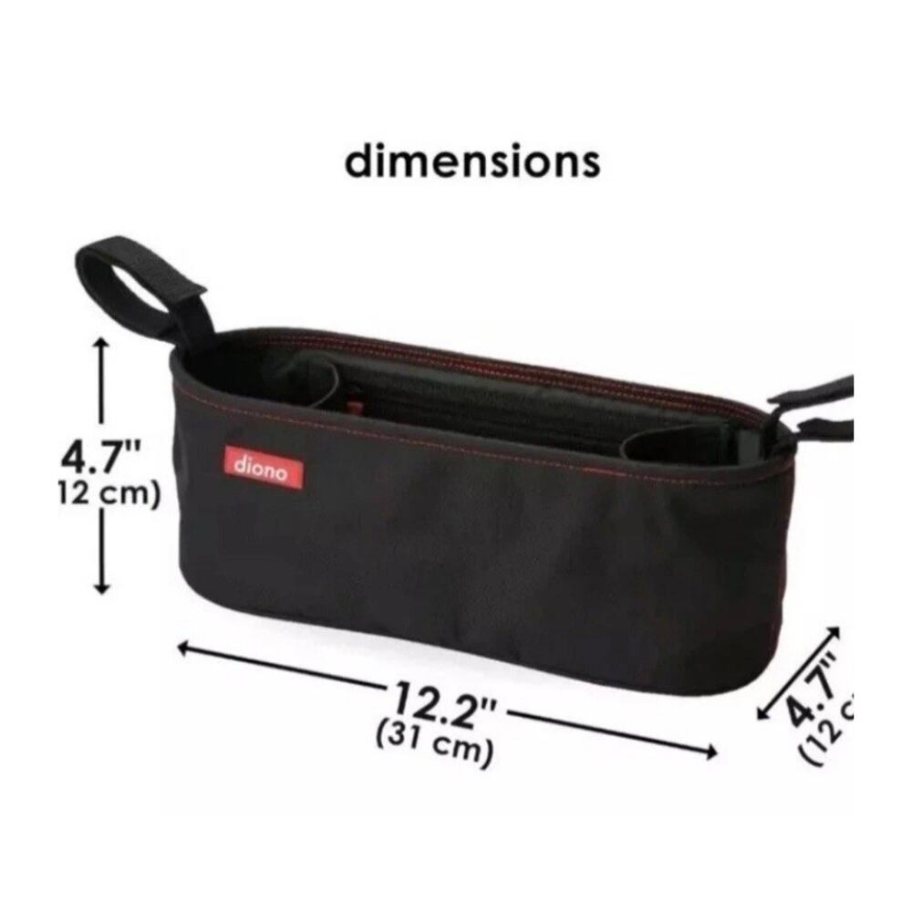 Diono Buggy Buddy Universal Stroller Organizer Insulated Drink Pockets/Cargo Bin